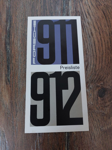 Original preisliste porsche - original,