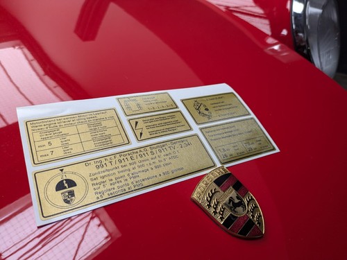 Aufkleber set motorraum - set, für